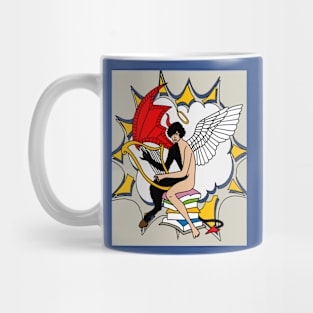 Fight Angel Devil Good Against Evil Mug